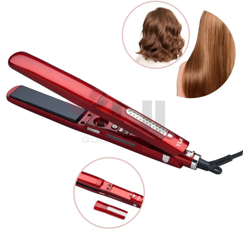 Yui KB2008 Ceramic Plate Led Display Mini Hair Straightener And Styling Tongs