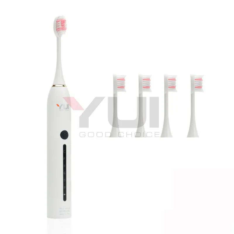 Yui X7 Sonic Vibrating Rechargeable Toothbrush+4 Heads