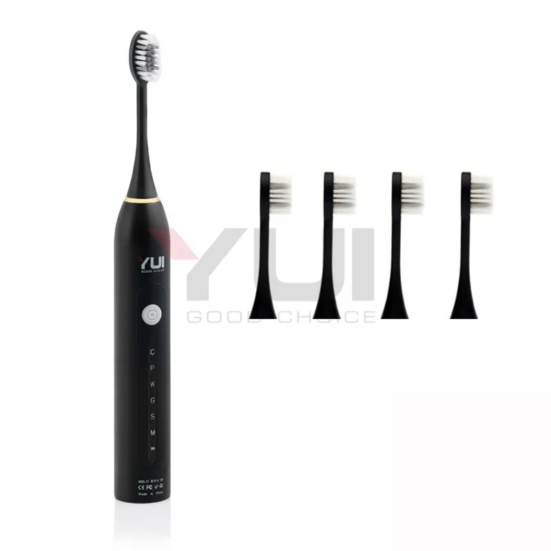 Yui X7 Sonic Vibrating Rechargeable Toothbrush+4 Heads